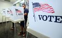 Voters cast their ballots for Early Voting at the Los Angeles County Registrar's Office in Norwalk, California on November 5, 2018 by the Forward
			
