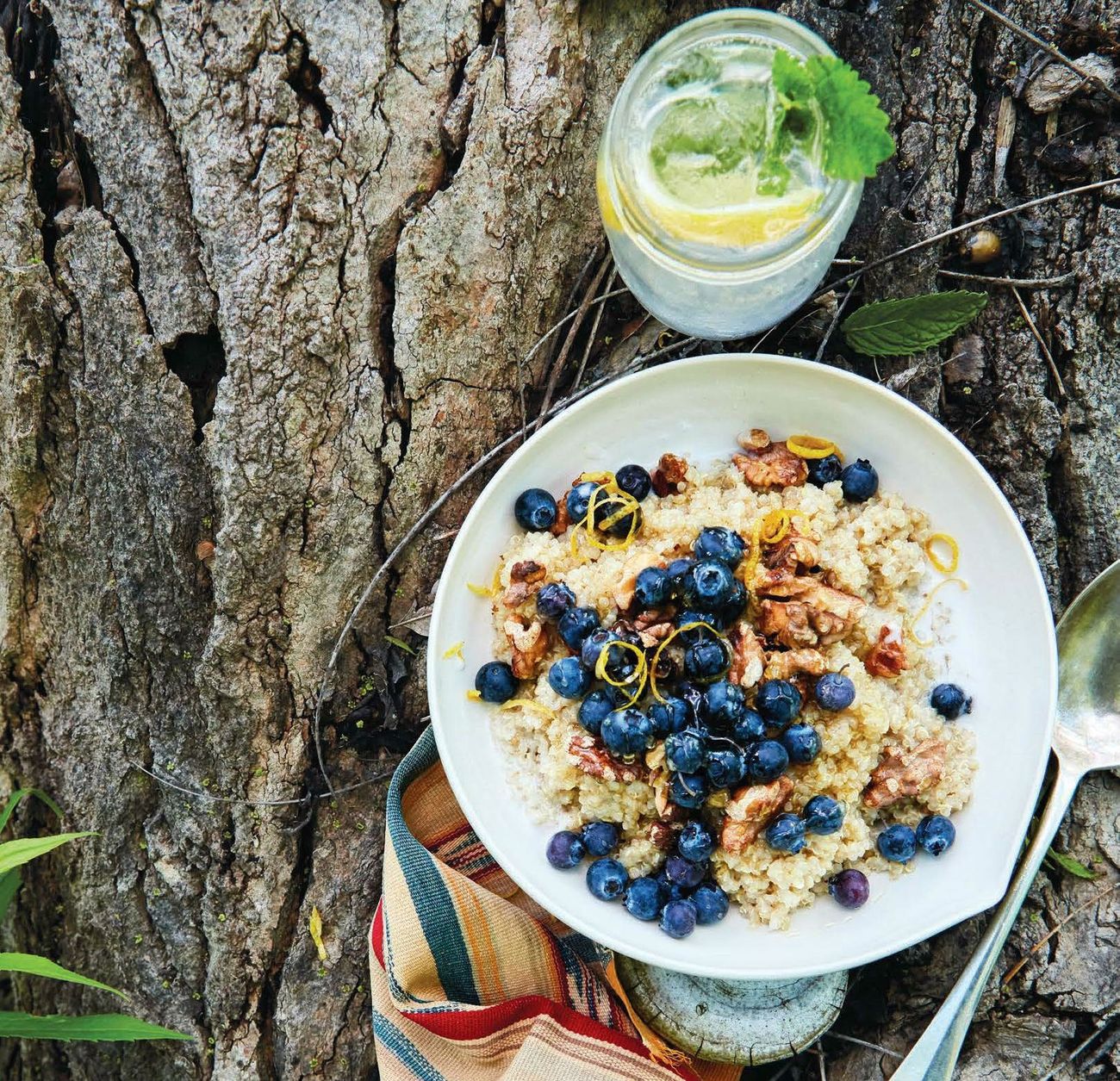 Coconut-Quinoa Breakfast Bowl With Lemon Blueberries