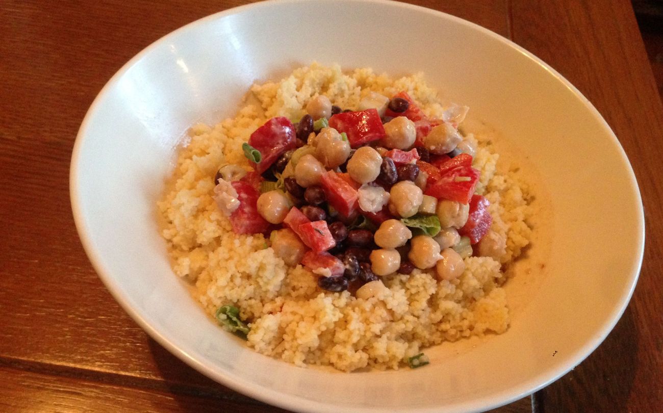 Bean Salad Over Couscous – The Forward