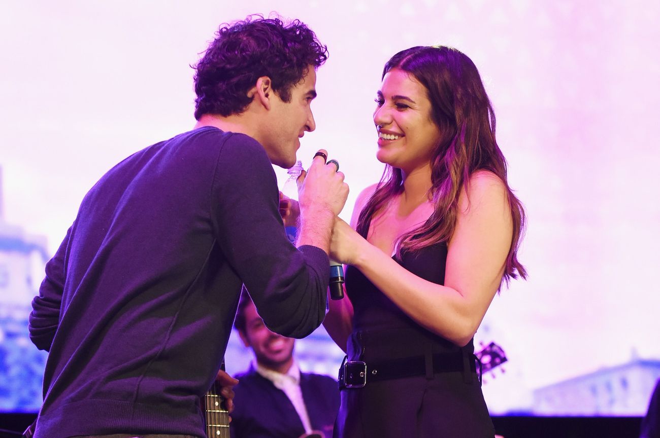 Lea Michele And Darren Chris Of Glee Will Tour The Forward