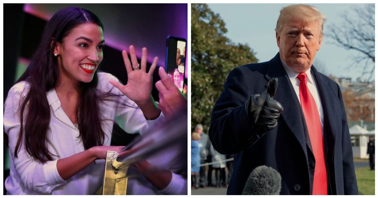 ocasio cortez donald trump jr