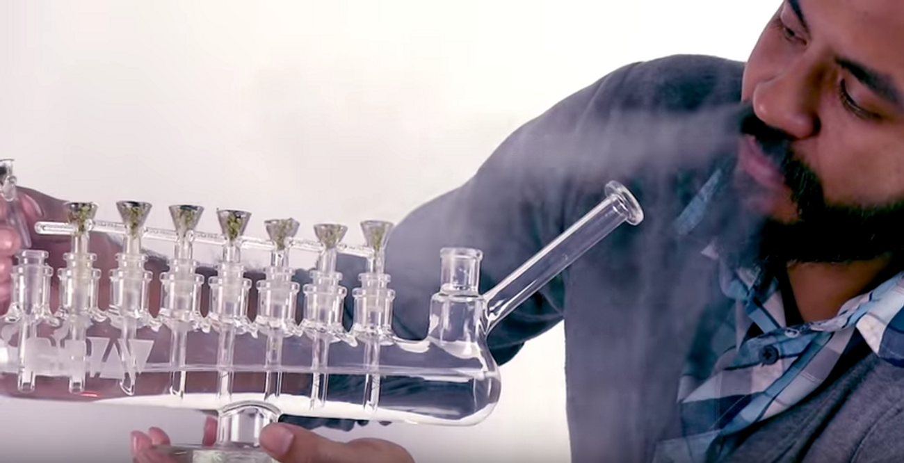 The Epic Bong Menorah Is Back Hanukkah The Forward
