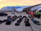 Afghan refugees' luggage sits at the Torrejon de Ardoz air base in Madrid, Spain, Aug. 24, 2021. by the Forward
			
