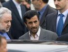 Then-Iranian President Mahmoud Ahmadinejad called Israel “racist” at the 2009 Durban Conference. He is pictured here with Ali Reza, the head of Iran’s mission to the United Nations in Geneva. by the Forward
			