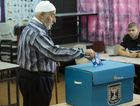 An Arab man casts his ballot in Israel's general elections on April 9, 2019 in the village of Kafir Qasim, Israel. by the Forward
