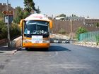 A Birthright bus parked outside the Old City in Jerusalem. by the Forward
			