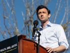 Jon Ossoff speaks to the crowd during a rally in December 2020 in Conyers, Ga. by the Forward
			