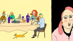 Seder cartoon by the Forward
			