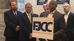 Eric Adams, president of the Brooklyn Borough and mayoral candidate for New York City, speaks during a news conference Flatbush, June 3, 2021. by the Forward
			