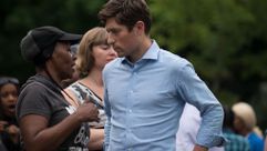 Mayor Jacob Frey and constituents by the Forward
			