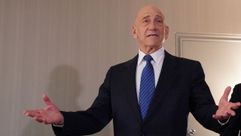 Former Israeli Prime Minister Ehud Olmert speaks during a briefing on US President Donald Trump's Mideast peace plan on February 11, 2020 in New York by the Forward
			