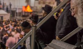 Jews celebrating the festival of Lag Ba'omer. by the Forward
			