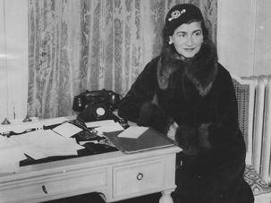 A portrait of Gabrielle Chanel, world renowned dressmaker and dictator of fashion, June 18, 1936. (Photo by FPG/Getty Images) by the Forward
			