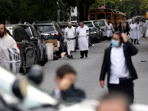 orthodox jews coronavirus new york spike by the Forward
			