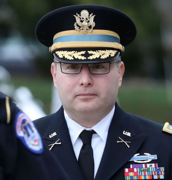 Lt. Col. Alexander Vindman, director for European Affairs at the National Security Council, arrives at the U.S. Capitol on October 29, 2019 in Washington, DC. by the Forward