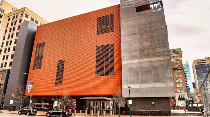 A view of the National Museum of American Jewish History in Philadelphia, March 17, 2020. (Gilbert Carrasquillo/Getty Images)