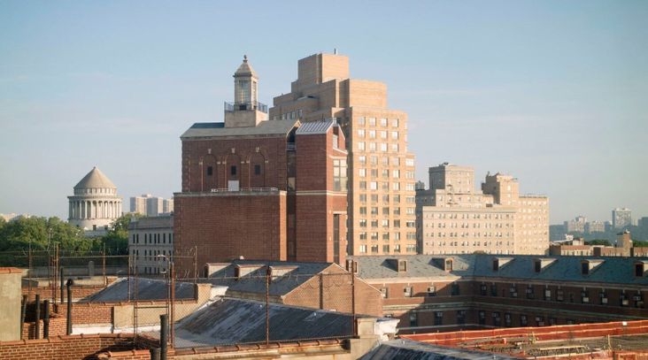 A rooftop view to the Jewish Theological Seminary and nearby buildings. (Education Images/Universal Images Group via Getty Images)