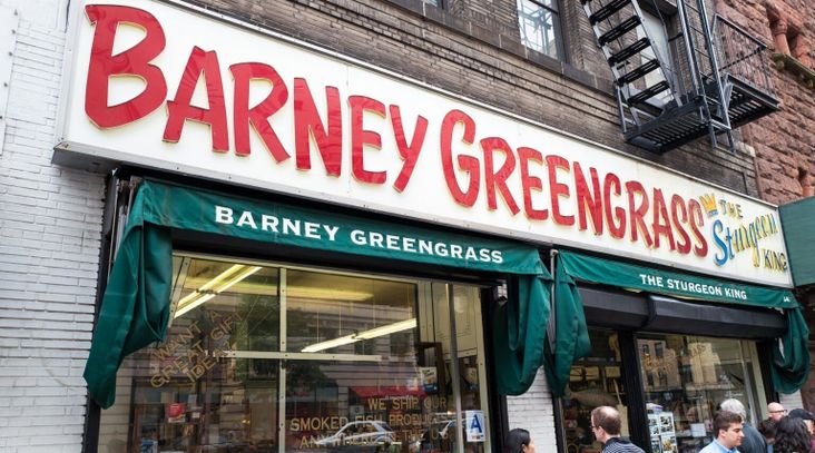Barney Greengrass, a traditional Jewish-style deli on the Upper West Side of Manhattan was the victim of an arson attack Thursday morning. (Smith Collection/Gado/Getty Images)
