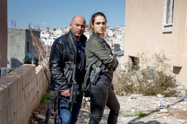 Lior Raz and Marina Maximilian in "Fauda."
