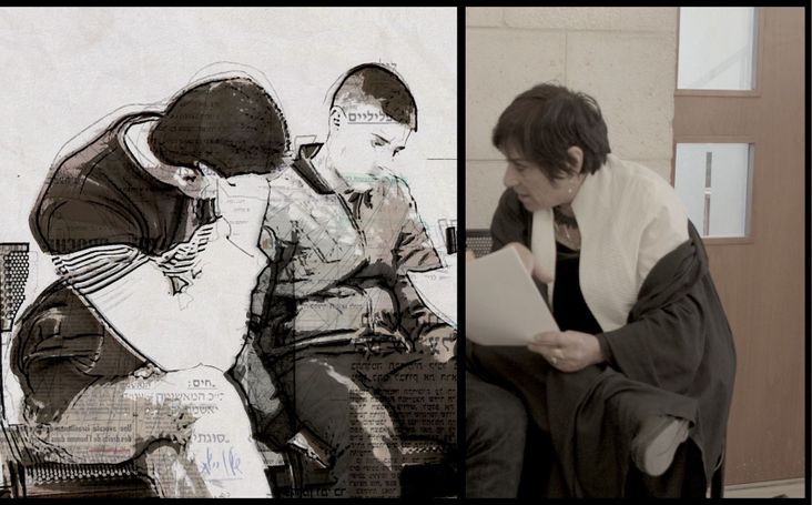 Lea Tsemel advises her client in "Advocate."