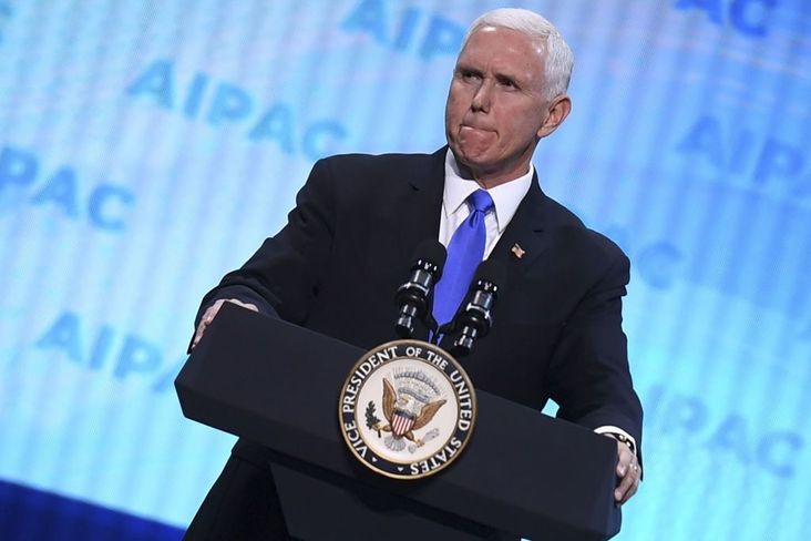 Would Mike Pence, who spoke at the AIPAC Policy Conference, approve of after hours activities?