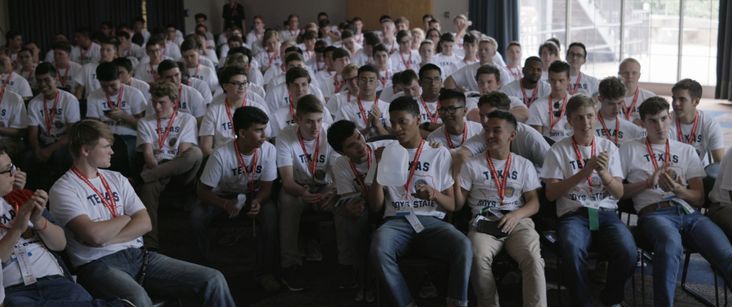 Participants in Boys State.