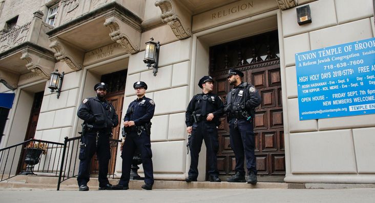 police-george-floyd-synagogue