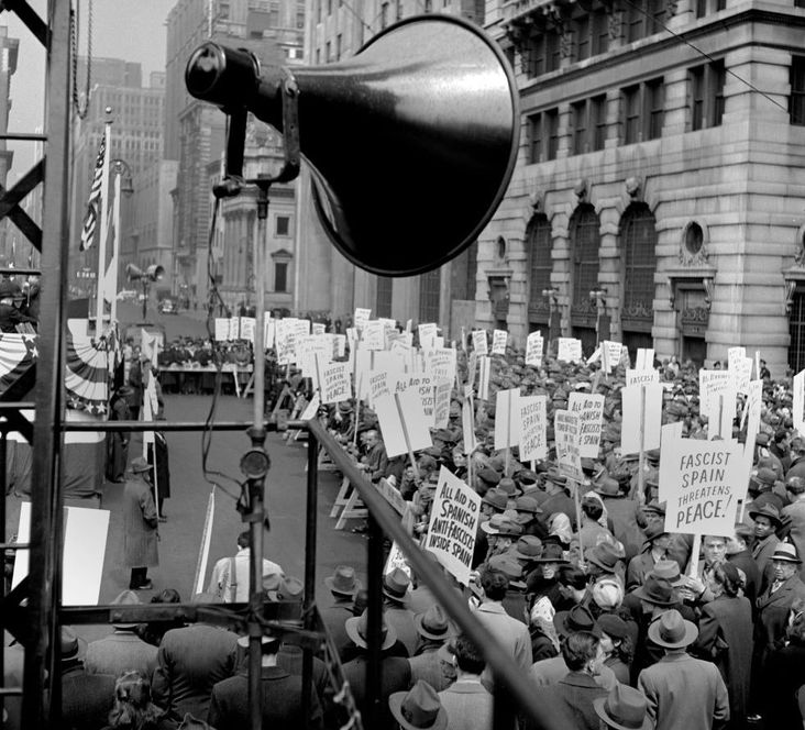 Anti-Fascist march, 1940
