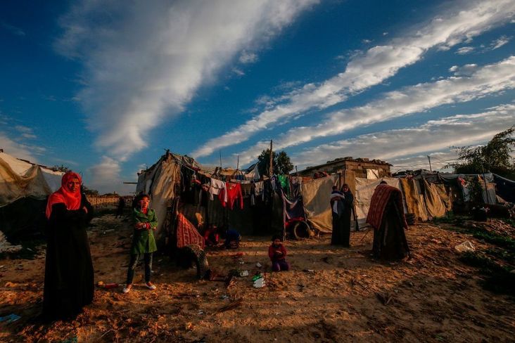 Palestinians in Gaza