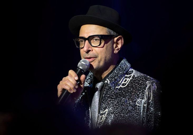 Jeff Goldblum, a man who really wants you to get out and vote.