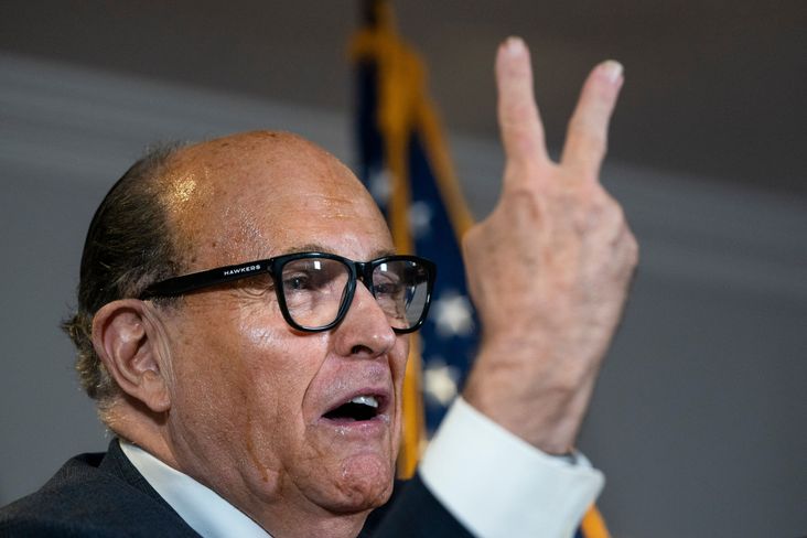 Rudy Giuliani at a November 19, 2020 press conference