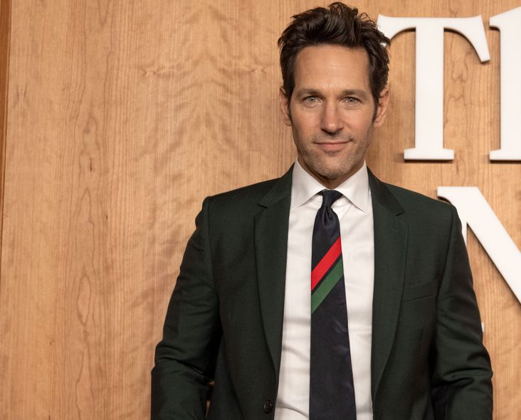 Paul Rudd, newly-named Sexiest Man Alive, in October 2021, at the premiere of "The Shrink Next Door."