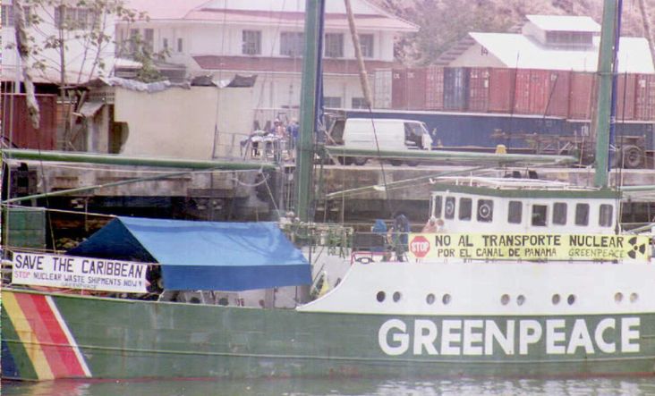 The Greenpeace Rainbow Warrior