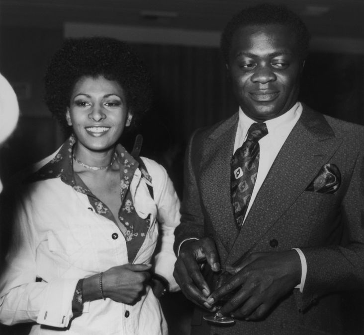 Yaphet Kotto with Pam Grier