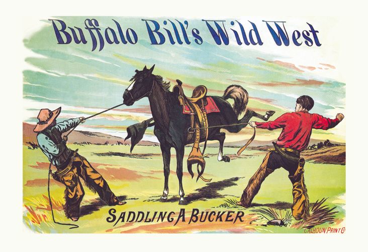 A scene from Buffalo Bill's Wild West