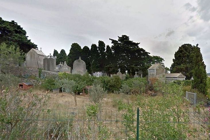 Gruissan municipal cemetery, France.