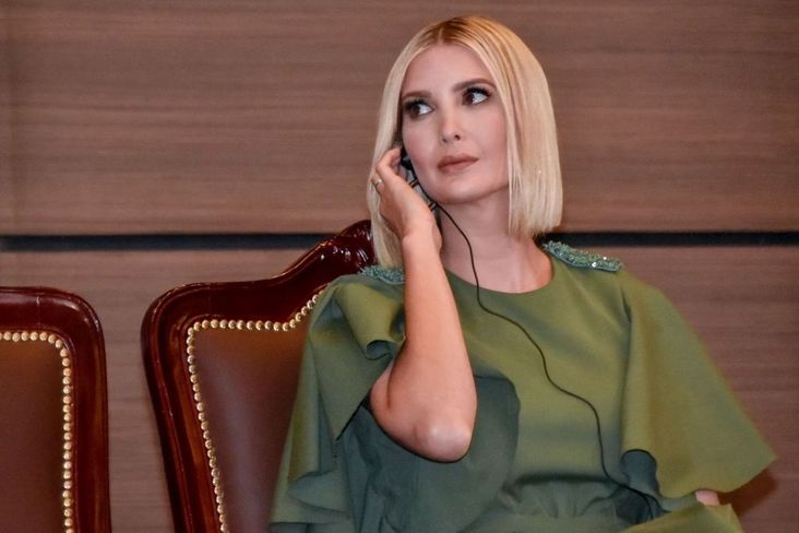 Presidential advisor Ivanka Trump listens during a meeting with female police cadets at General Santander National Police Academy on September 03, 2019 in Bogota, Colombia.