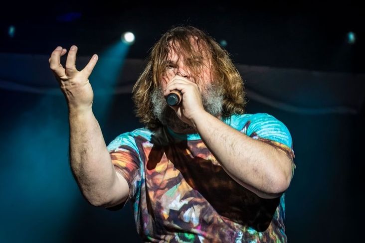 Jack Black of Tenacious D performs on February 19, 2020 in Milan, Italy.