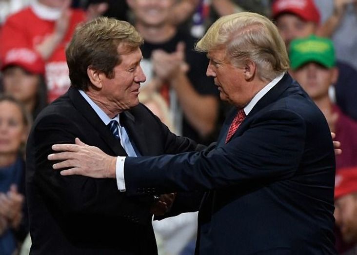 Jason Lewis and President Trump