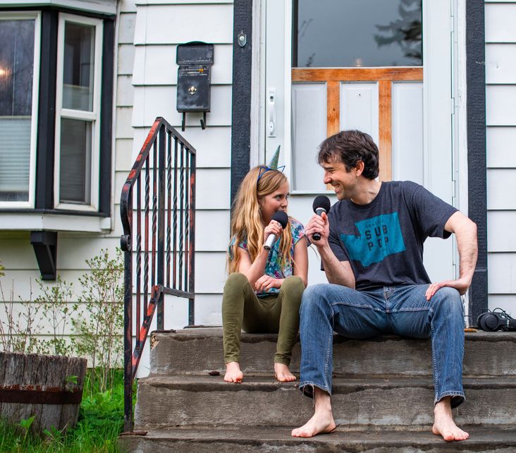 Jeremy and Rasa Smith outside their Missoula, Mont. home.
