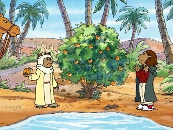 Francine imagines some biblical scene.