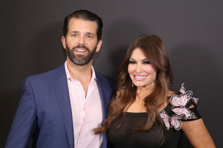 Kimberly Guilfoyle and Donald Trump, Jr.