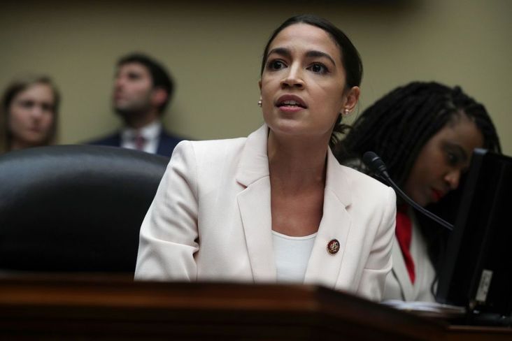 Rep. Alexandria Ocasio-Cortez (D-NY) speaks during a meeting of the House Committee on Oversight and Reform, June 12, 2019.