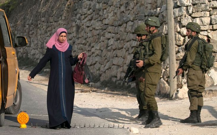 IDF inspect Palestinian car