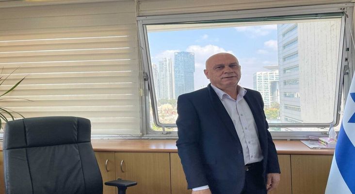 Minister of Regional Cooperation Esawi Frej at his office in Tel Aviv on August 8, 2021
