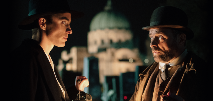 Matthew Beard and Juergen Maurer in "Vienna Blood."