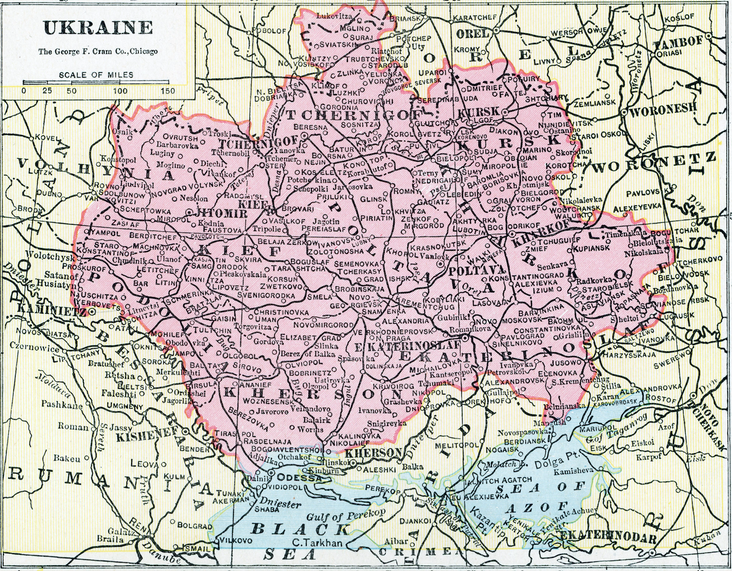 A 1922 map of Ukraine