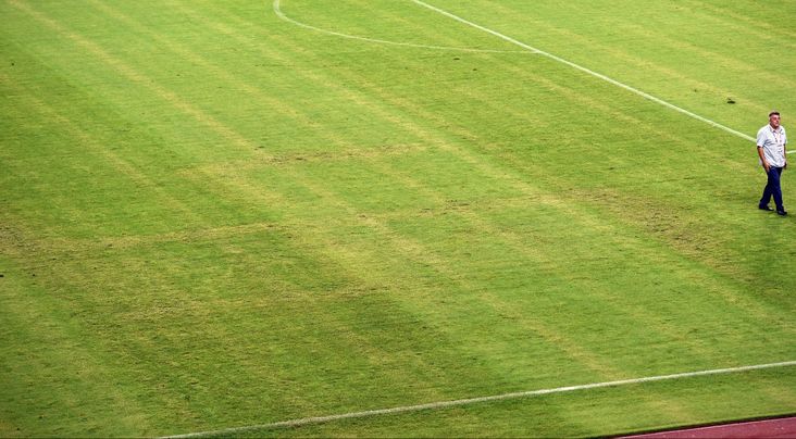Swastika mowed into soccer field